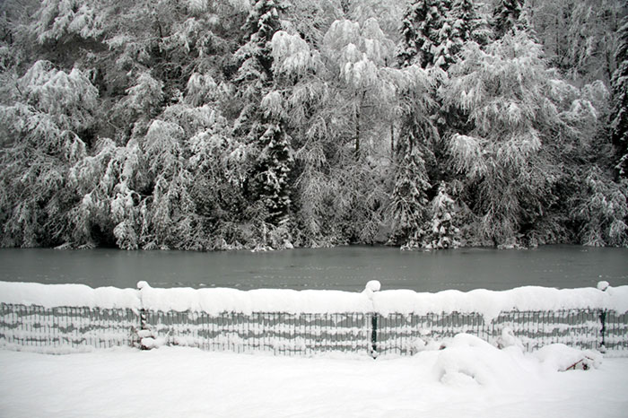 Hemşin Göleti Buz Tuttu